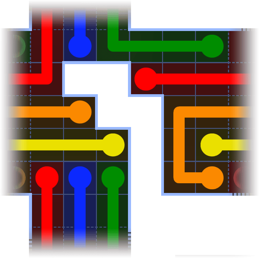 Flow Free Warps 3453 Solution