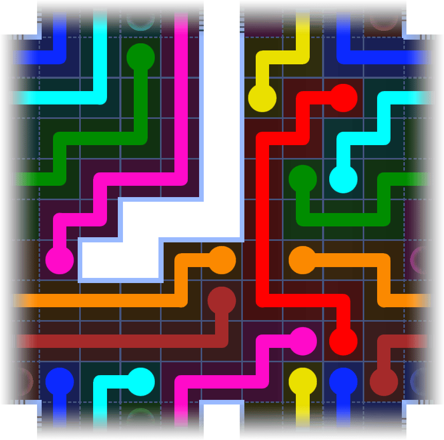 Flow Free Warps 3545 Solution