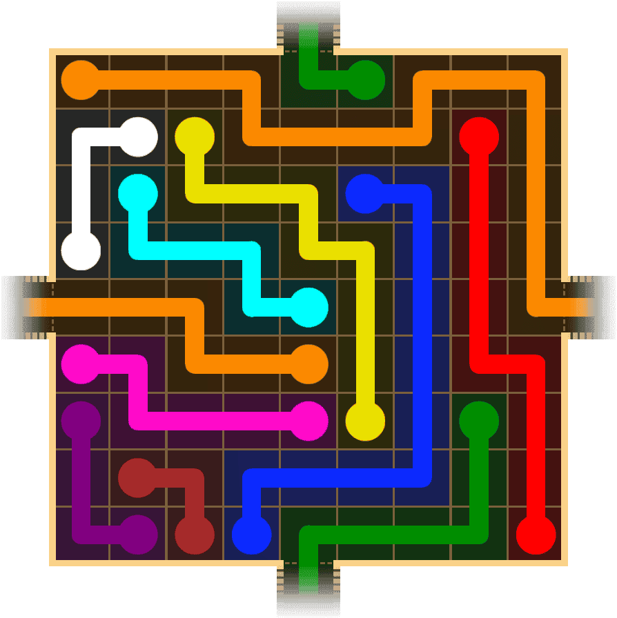 Flow Free Warps 1529 Solution