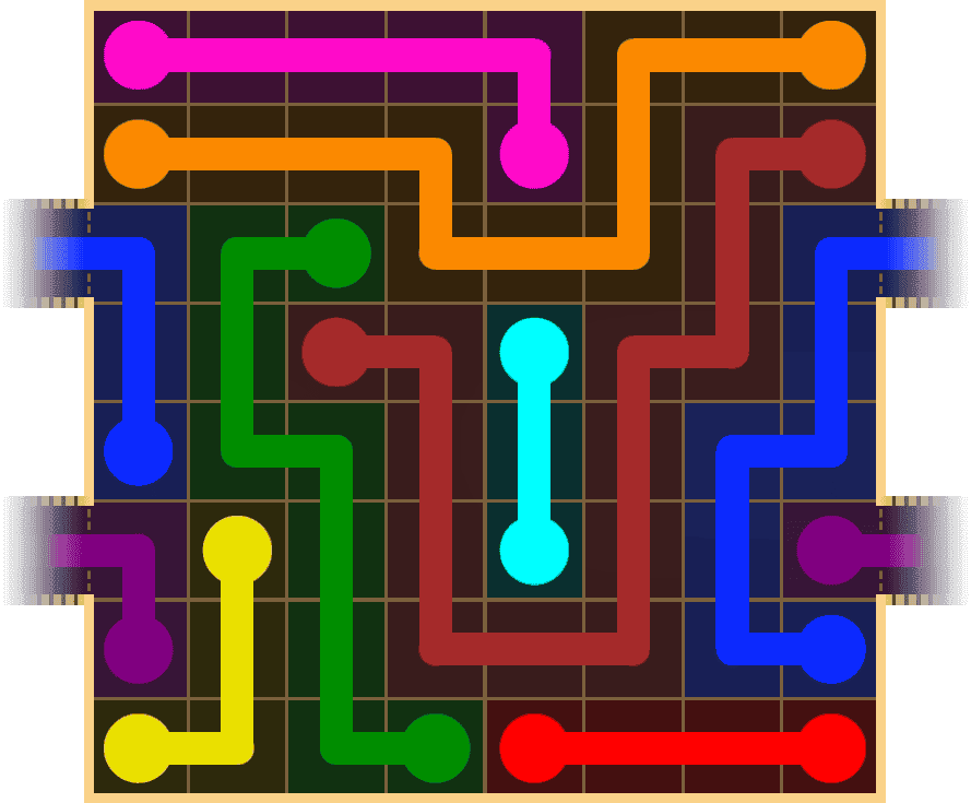 Flow Free Warps 1504 Solution