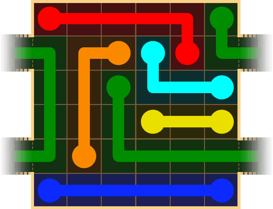 Flow Free Warps 1508 Solution