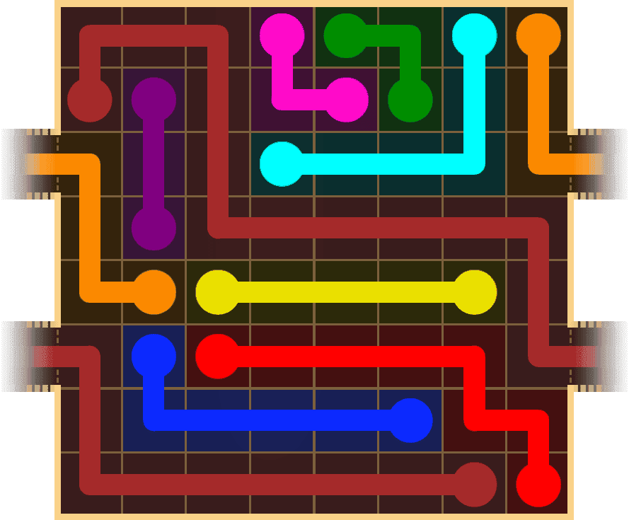 Flow Free Warps 1634 Solution