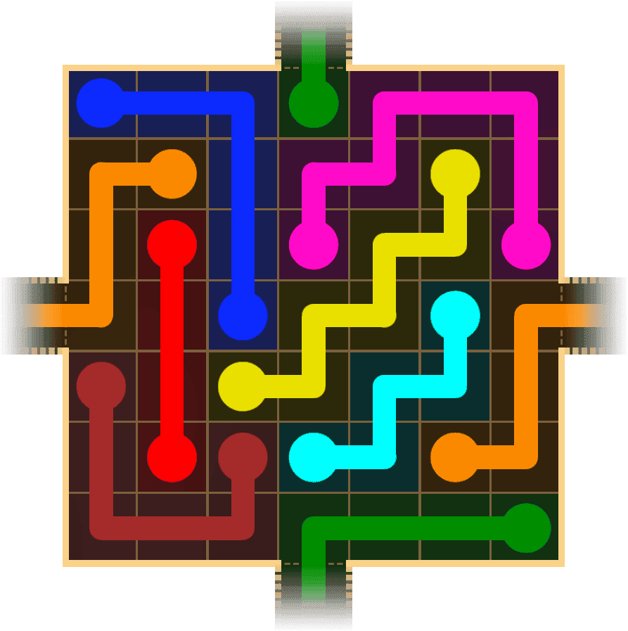 Flow Free Warps 1635 Solution