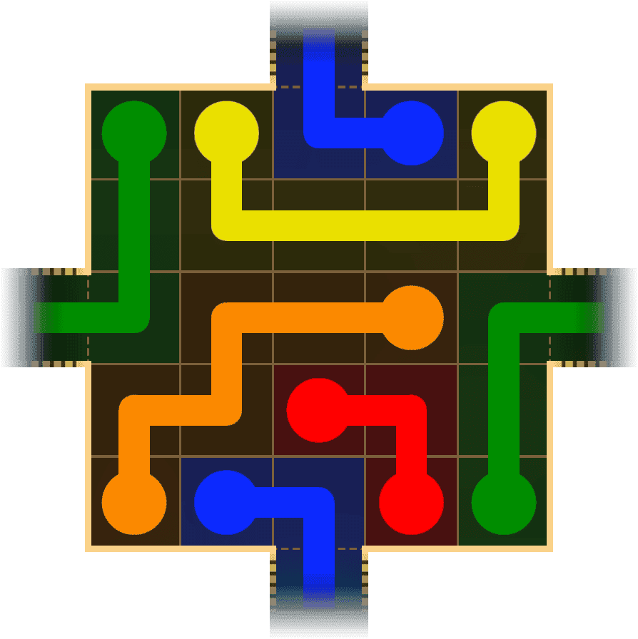 Flow Free Warps 1645 Solution