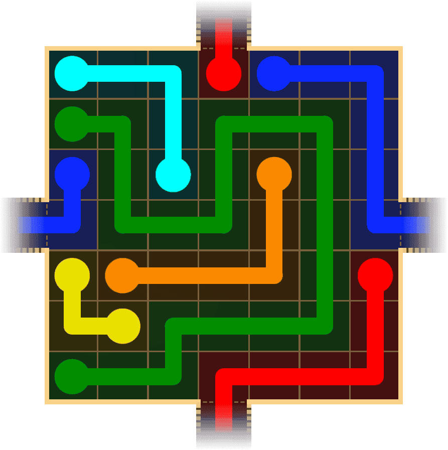 Flow Free Warps 1647 Solution