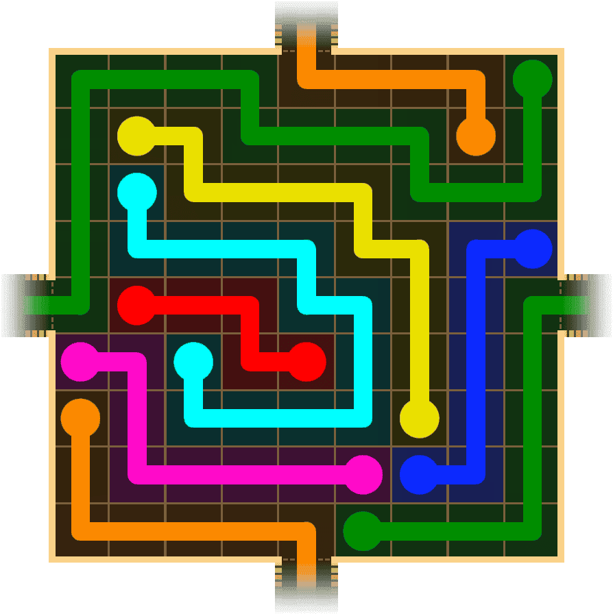Flow Free Warps 1649 Solution