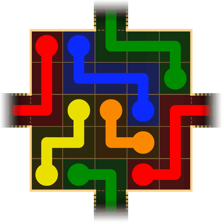 Flow Free Warps 1541 Solution