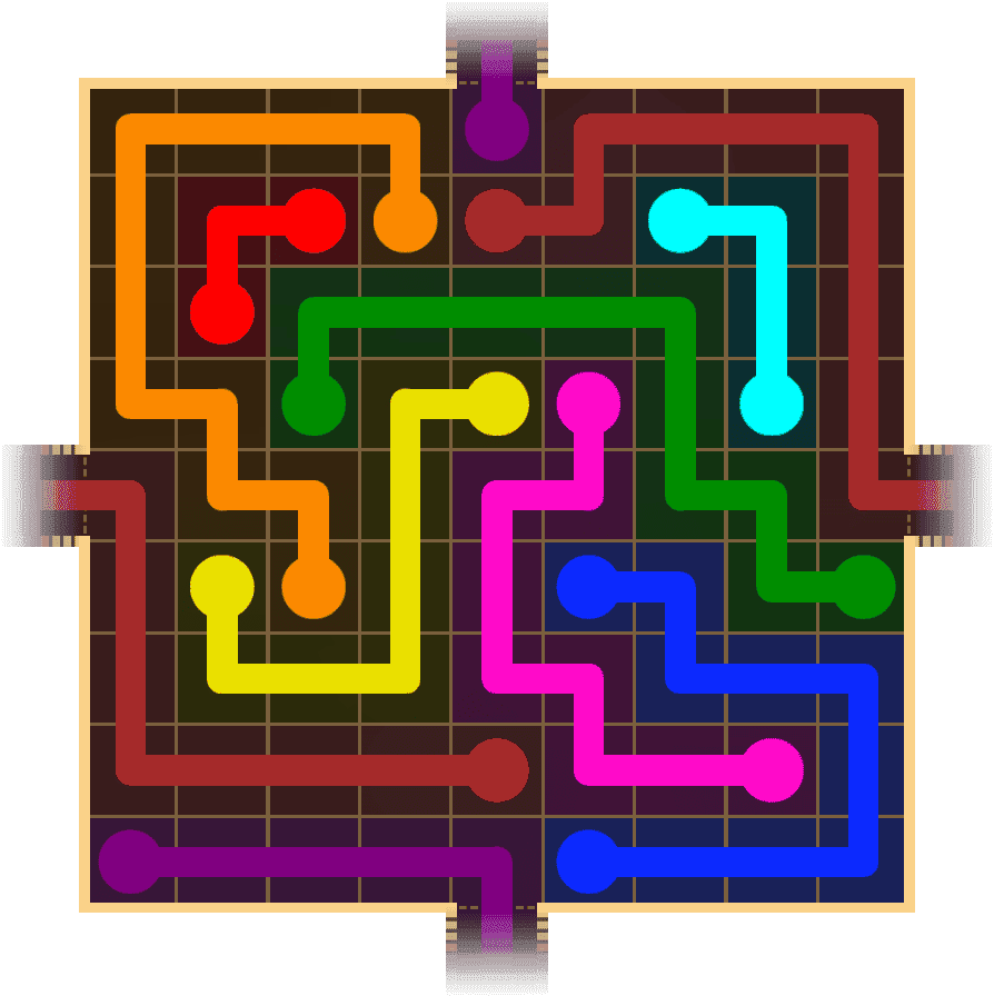 Flow Free Warps 1553 Solution