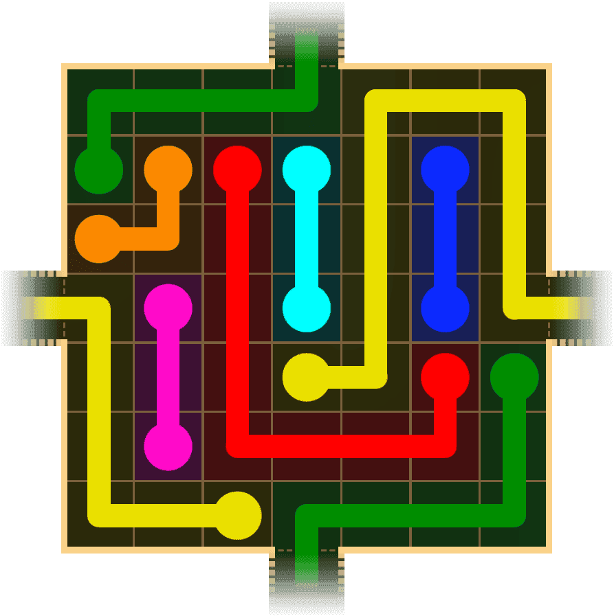 Flow Free Warps 1567 Solution