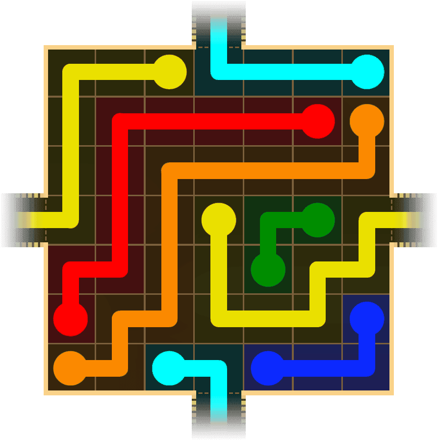 Flow Free Warps 1587 Solution