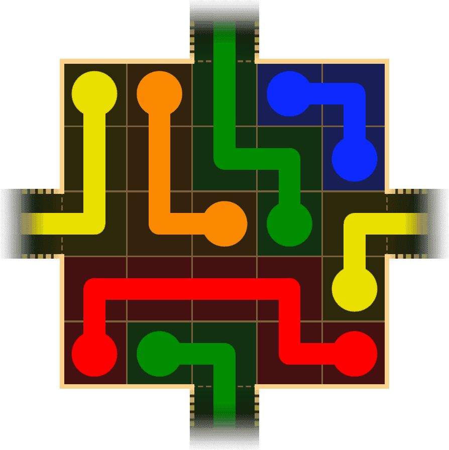 Flow Free Warps 1605 Solution