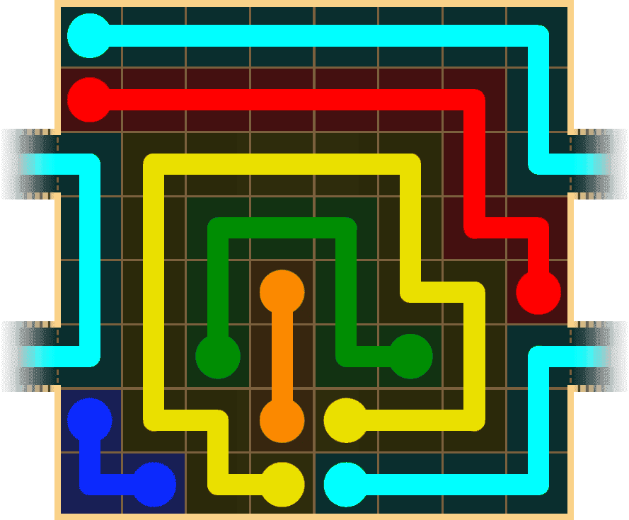 Flow Free Warps 1608 Solution