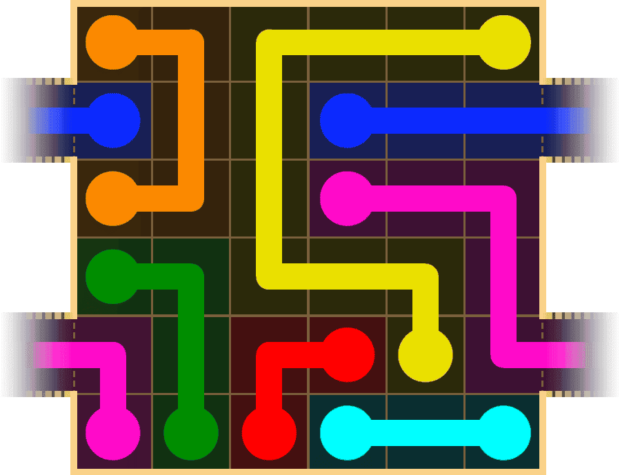 Flow Free Warps 1596 Solution