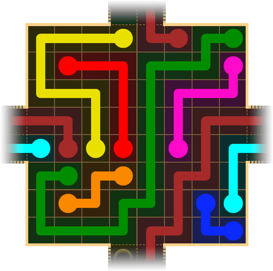 Flow Free Warps 1662 Solution