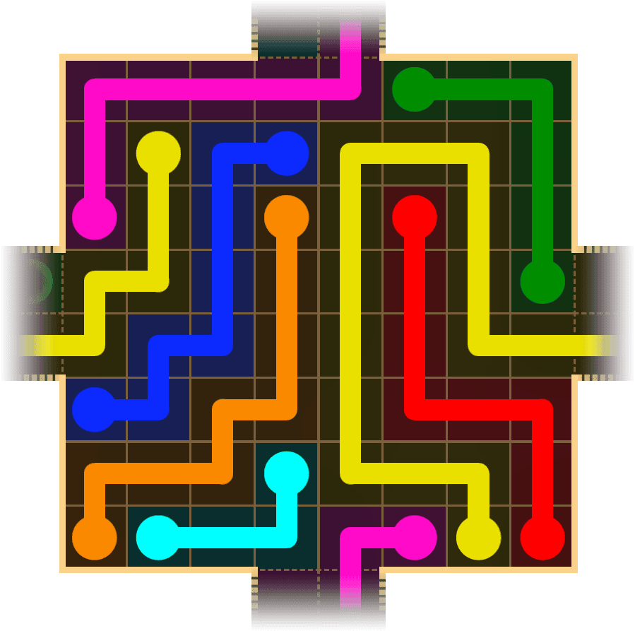 Flow Free Warps 1670 Solution