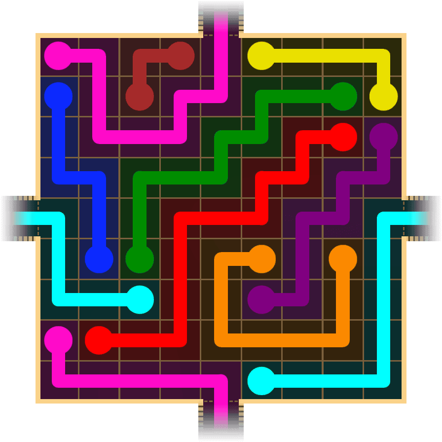 Flow Free Warps 1671 Solution