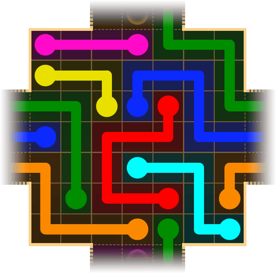 Flow Free Warps 1673 Solution