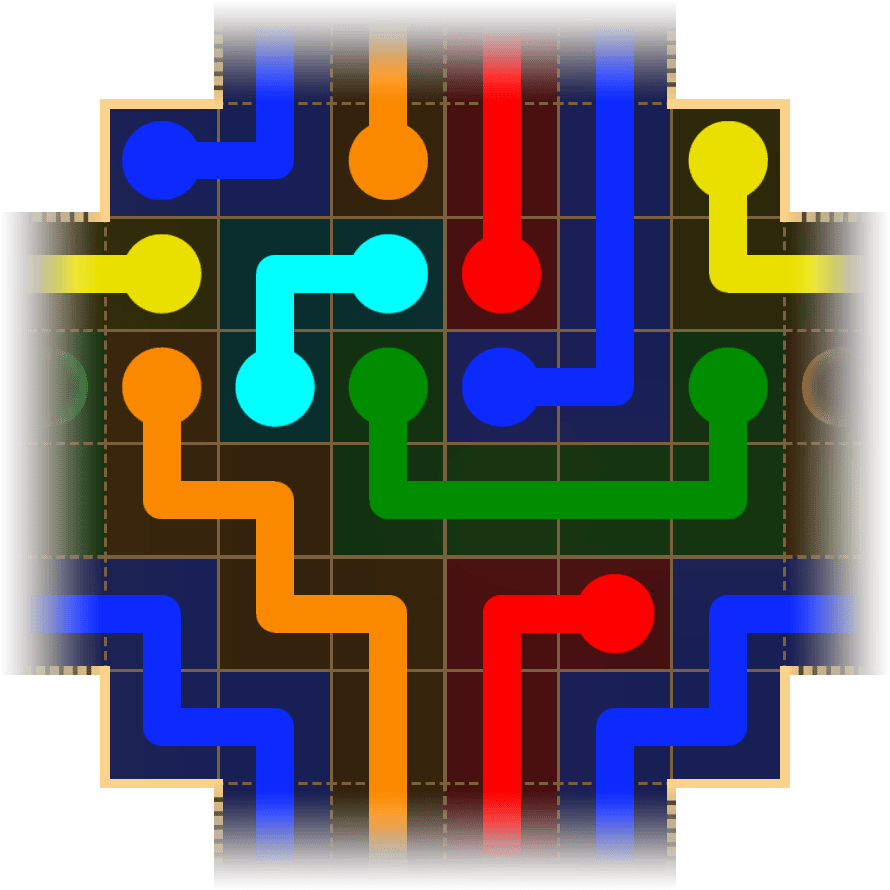 Flow Free Warps 1674 Solution