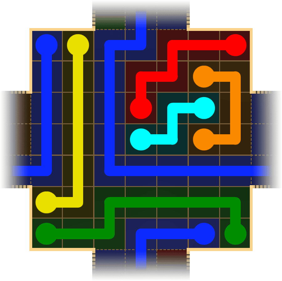 Flow Free Warps 1677 Solution