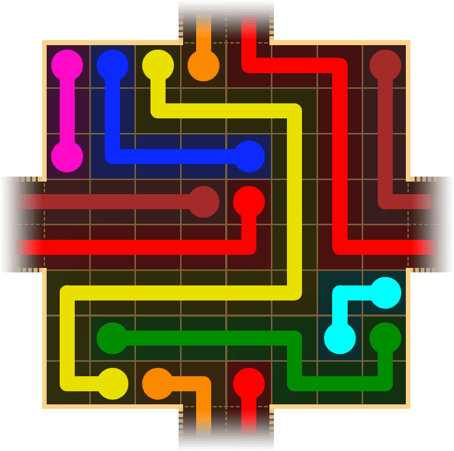 Flow Free Warps 1680 Solution