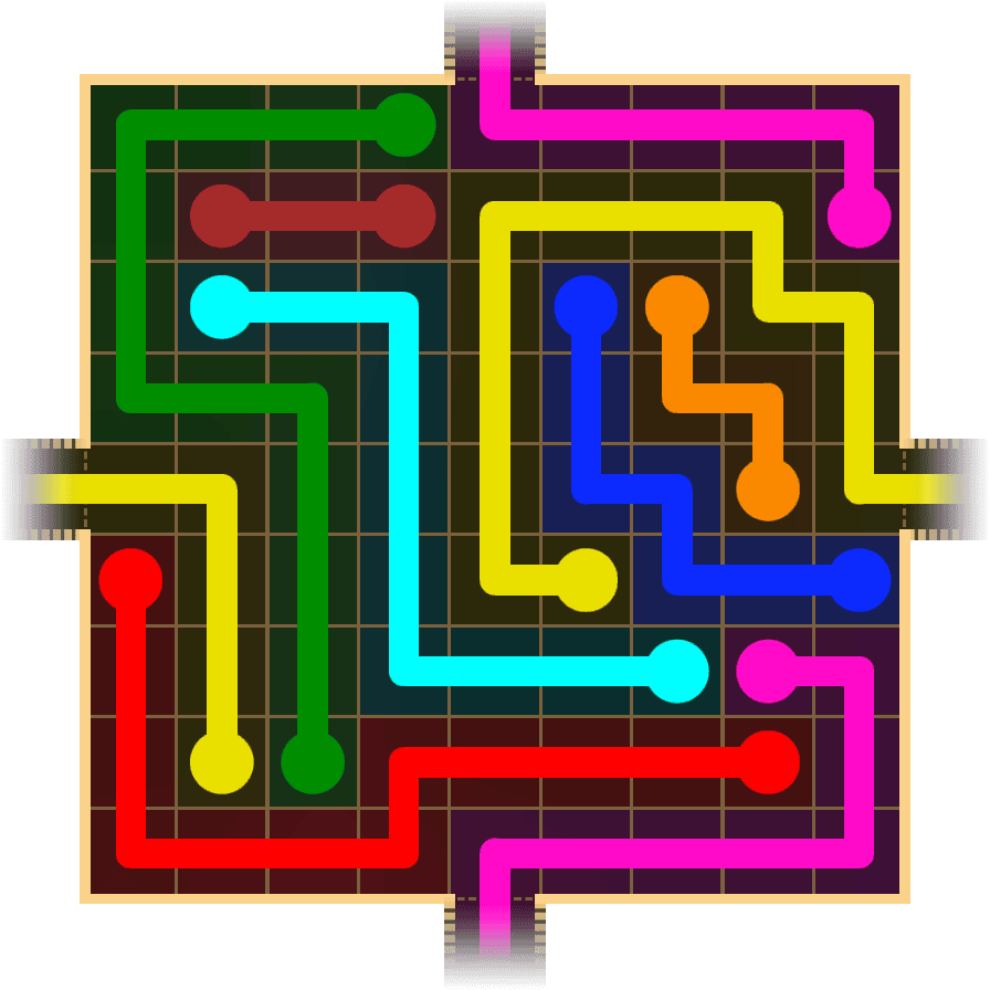 Flow Free Warps 1655 Solution