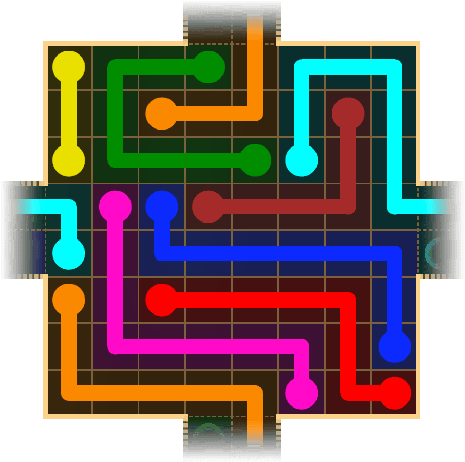 Flow Free Warps 1656 Solution
