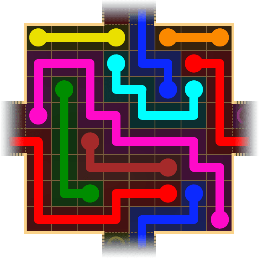 Flow Free Warps 1696 Solution