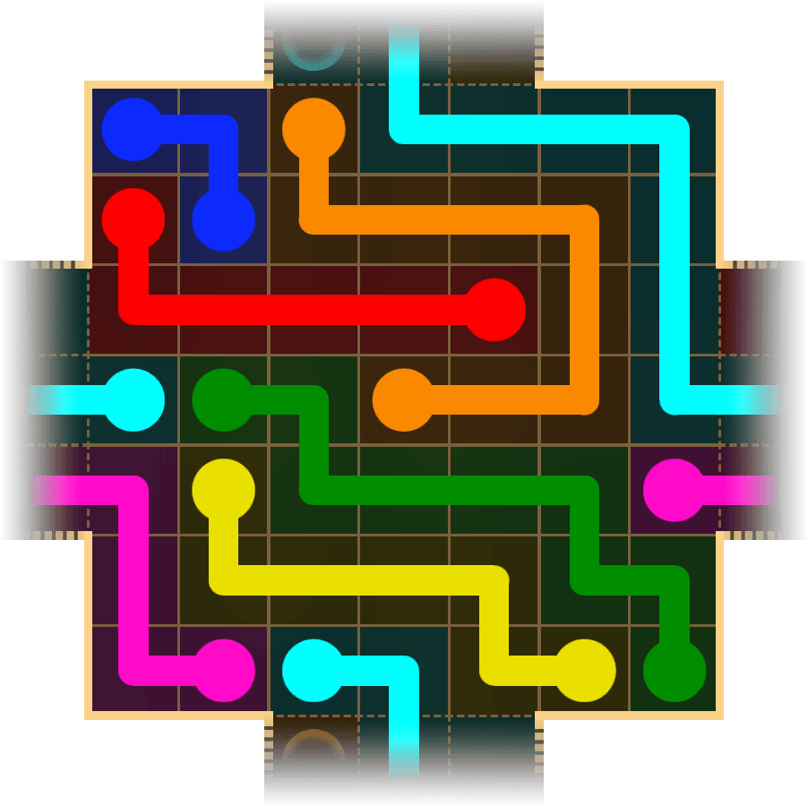 Flow Free Warps 1701 Solution