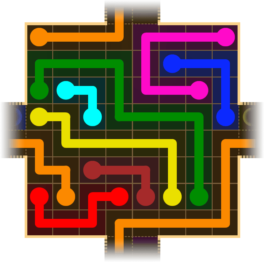 Flow Free Warps 1702 Solution