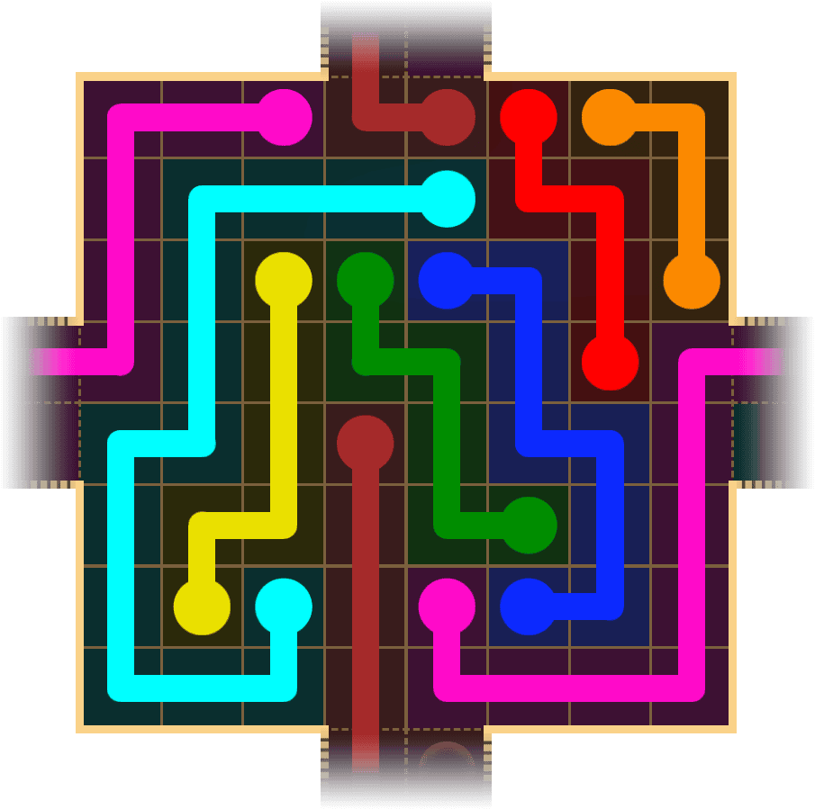 Flow Free Warps 1704 Solution