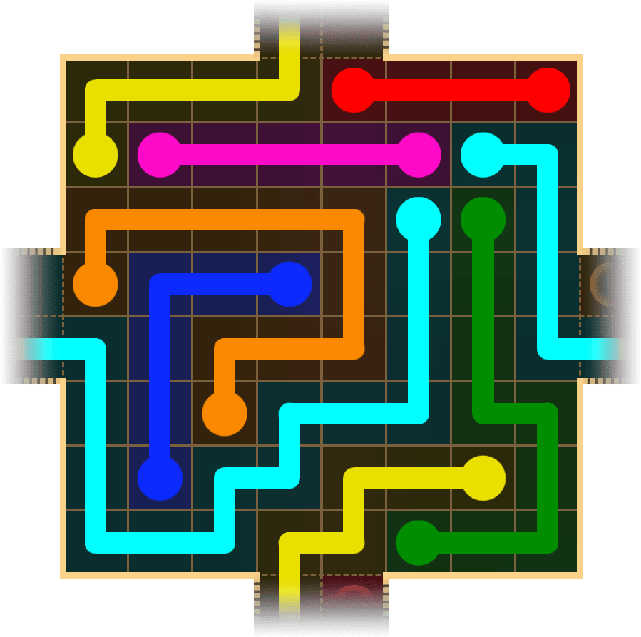 Flow Free Warps 1710 Solution