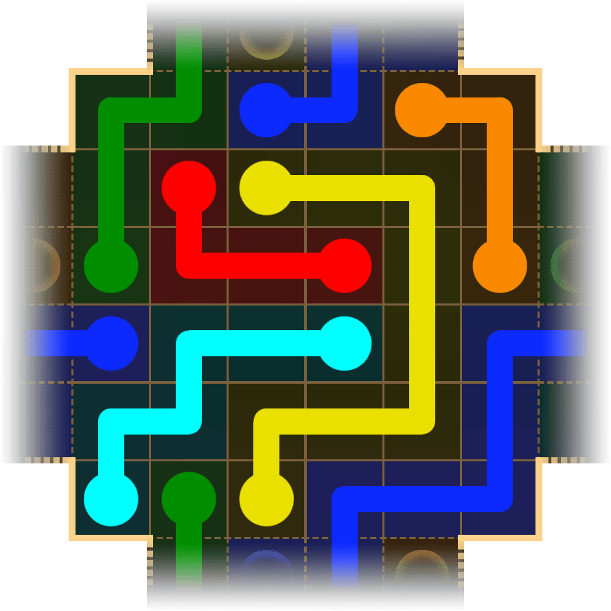 Flow Free Warps 1714 Solution