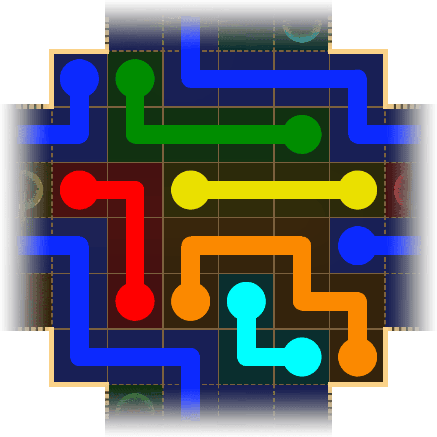 Flow Free Warps 1722 Solution