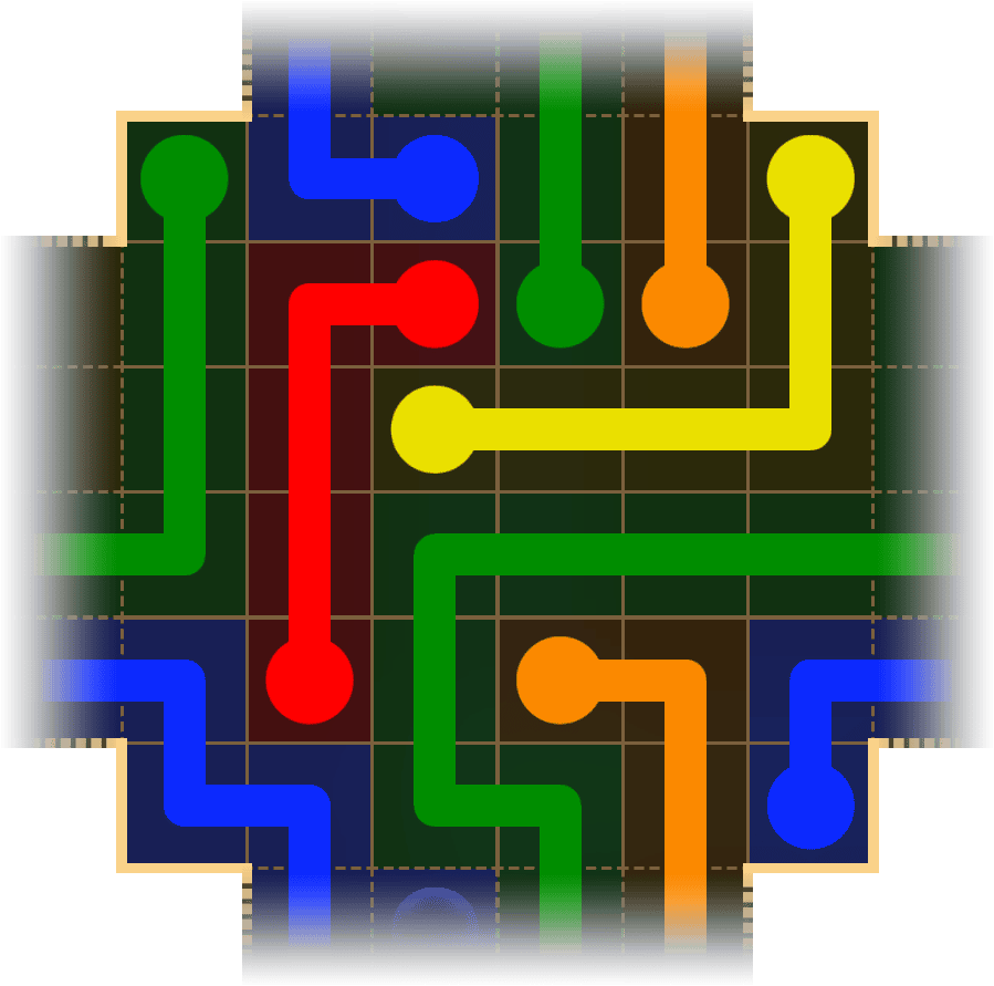 Flow Free Warps 1724 Solution