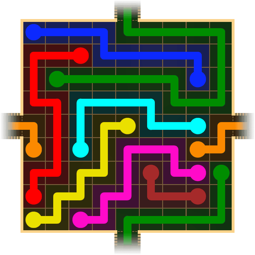 Flow Free Warps 1727 Solution
