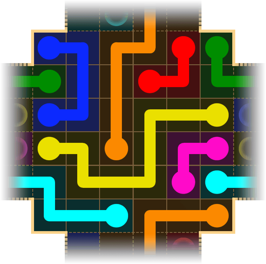 Flow Free Warps 1756 Solution