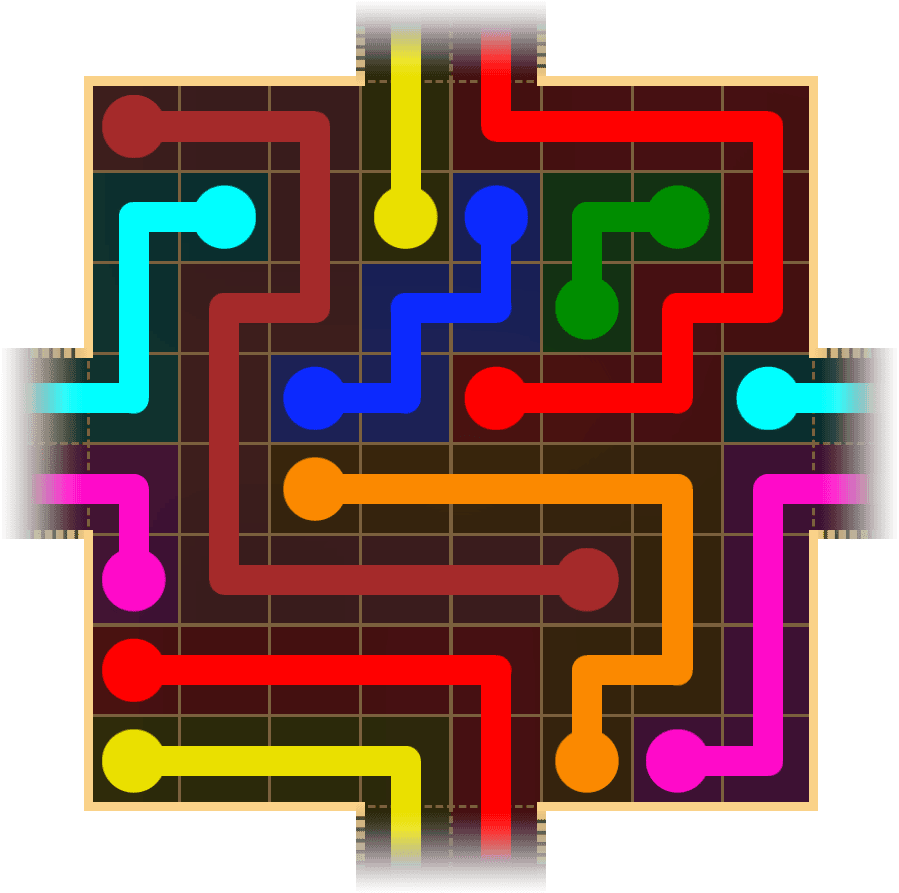 Flow Free Warps 1758 Solution