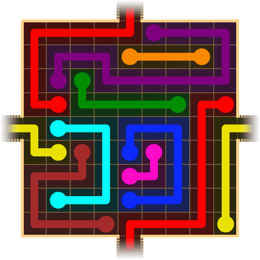 Flow Free Warps 1743 Solution