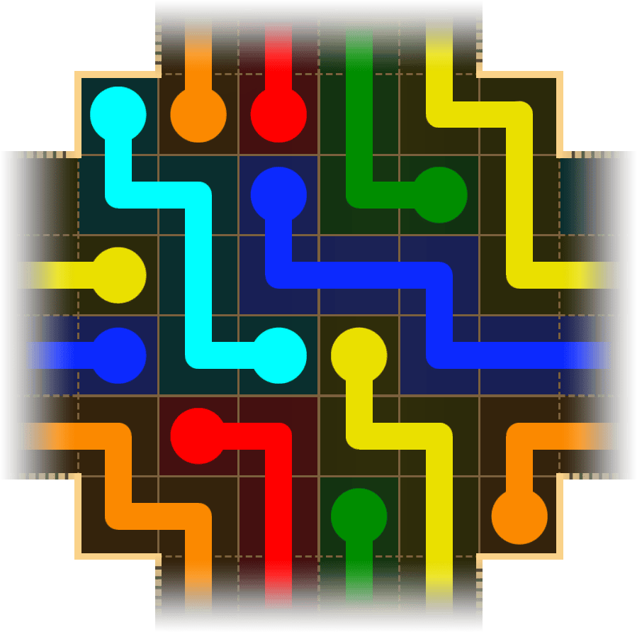 Flow Free Warps 1748 Solution