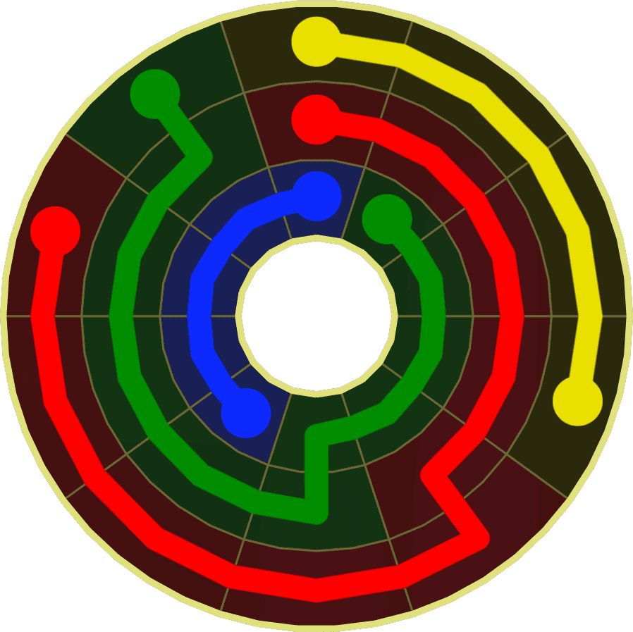 Flow Free Warps 1819 Solution