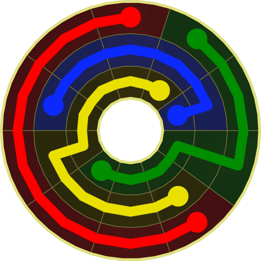 Flow Free Warps 1821 Solution