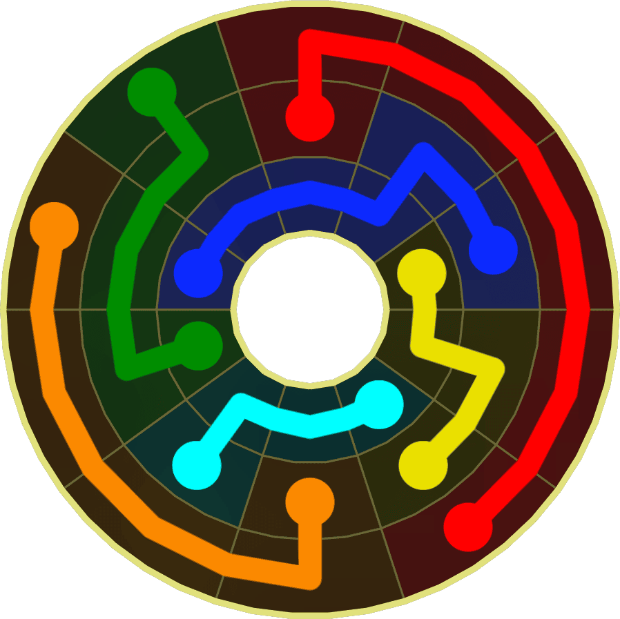 Flow Free Warps 1825 Solution