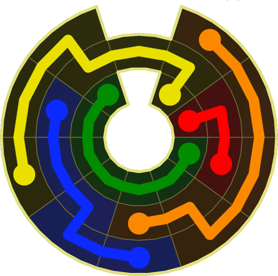 Flow Free Warps 1804 Solution