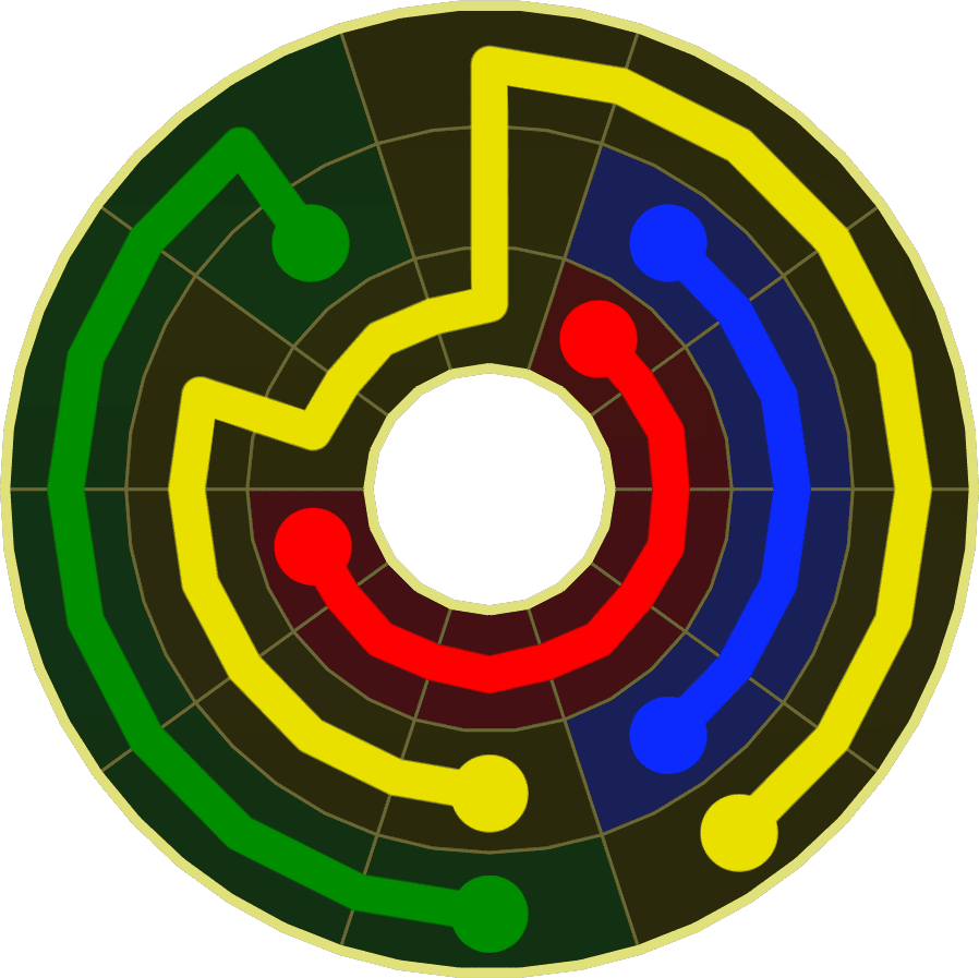 Flow Free Warps 1807 Solution