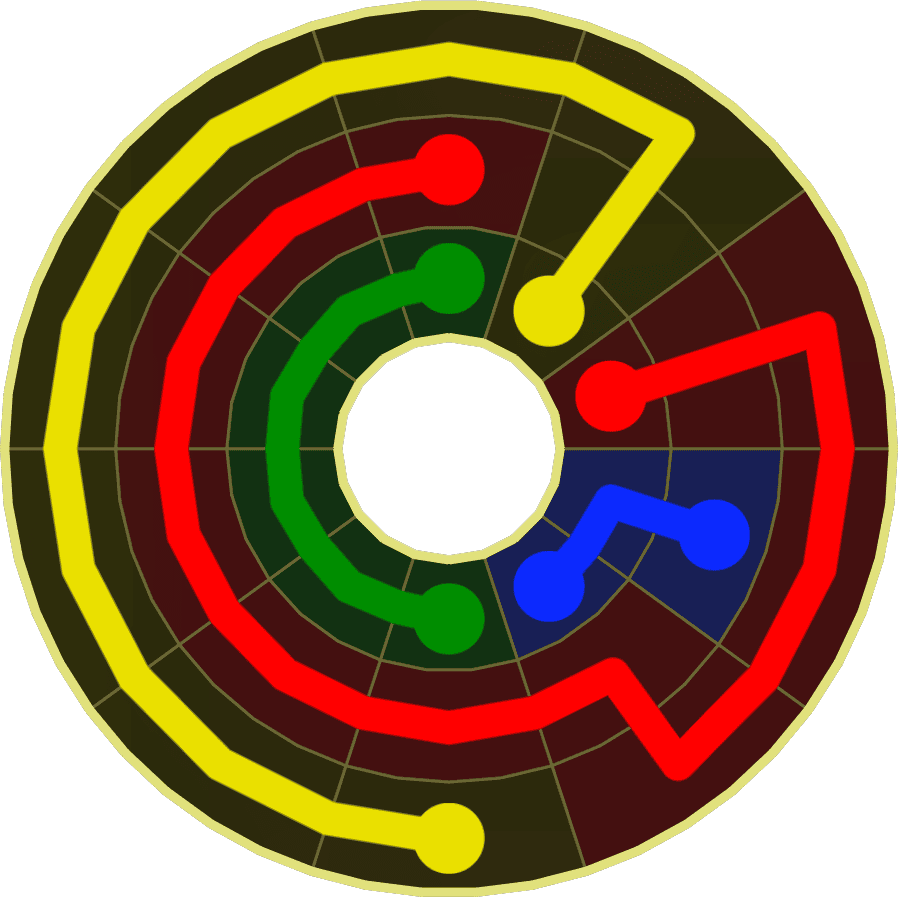 Flow Free Warps 1808 Solution