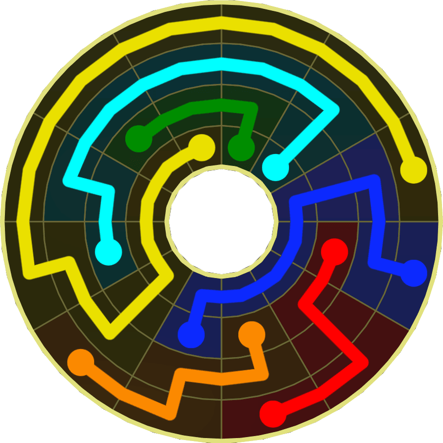 Flow Free Warps 1833 Solution