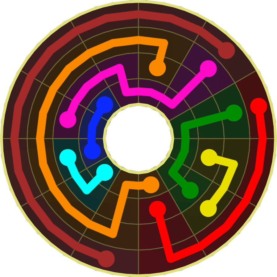 Flow Free Warps 1850 Solution