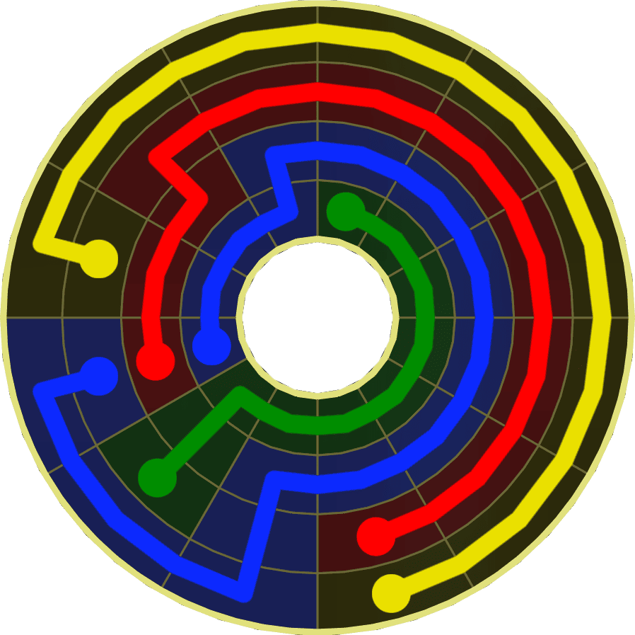 Flow Free Warps 1856 Solution