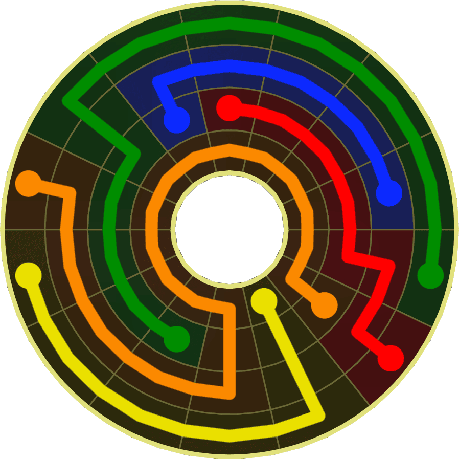 Flow Free Warps 1864 Solution