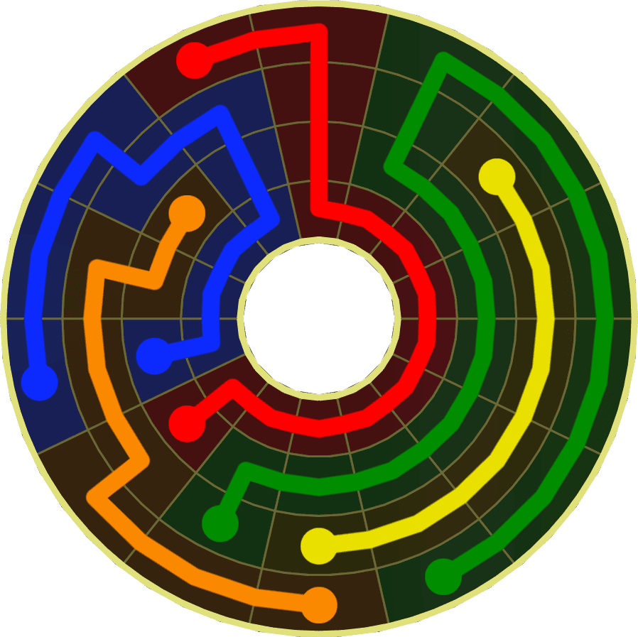 Flow Free Warps 1868 Solution